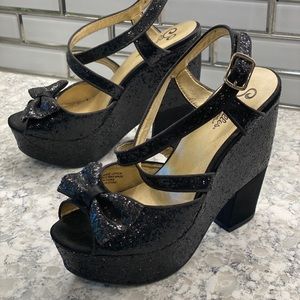 seychelles glitter heels
